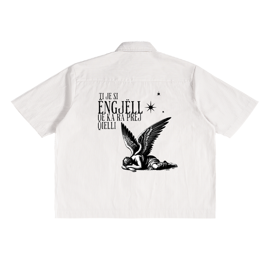 Ëngjëll Oversized Vertical Stripe Boxy Shirt
