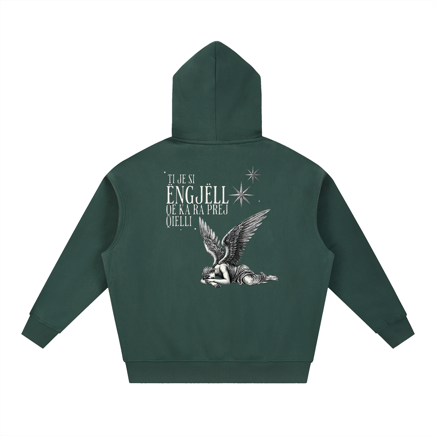 Ëngjëll Oversized Boxy Fit Fleece Hoodie